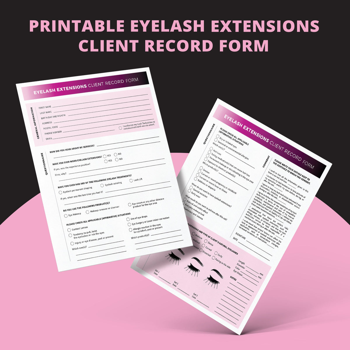 complete-printable-eyelash-extension-client-record-form-secretsid for Free Printable Eyelash Extension Consent Form Complete Printable Eyelash Extension Client Record Form – SecretsID for Free Printable Eyelash Extension Consent Form