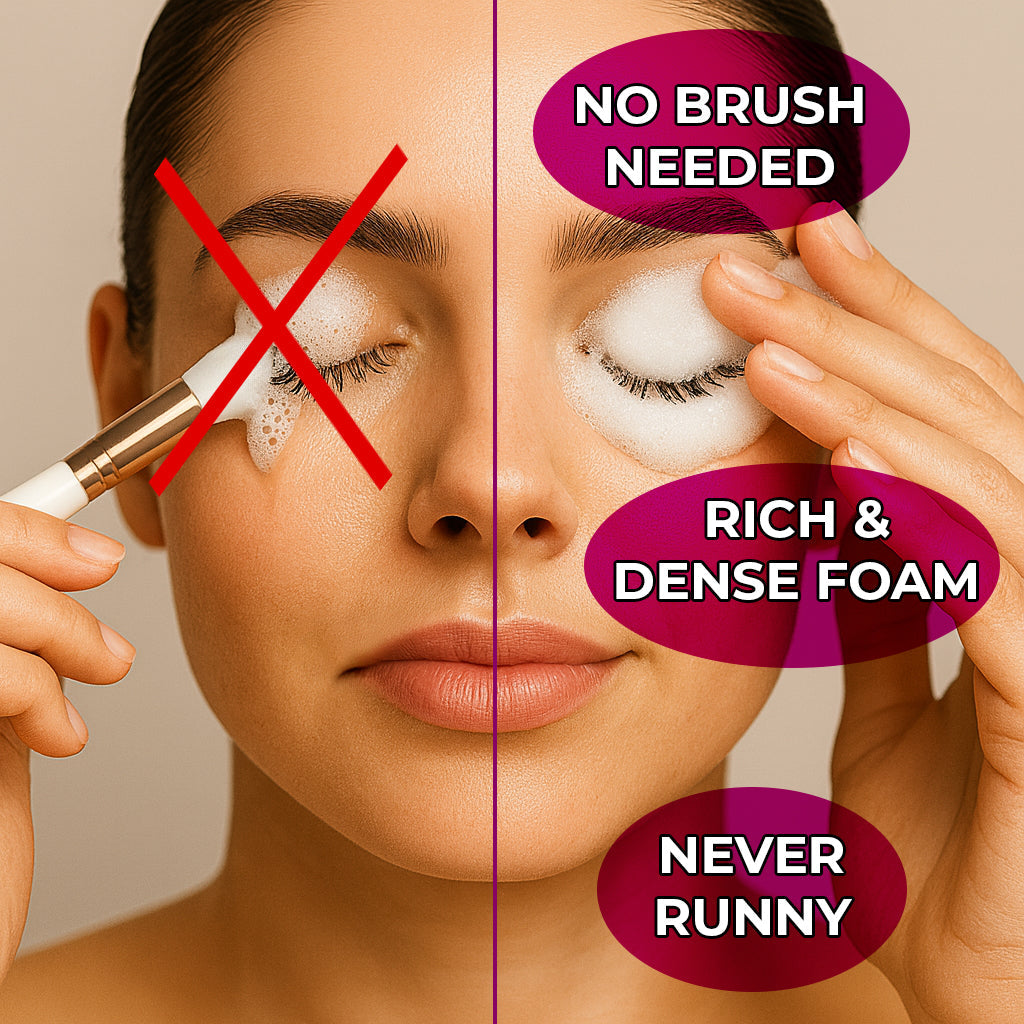 SecretsID bulk lash shampoo for eyelash extensions, free from oil, sulfates and parabens
